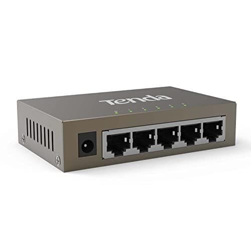 Tenda TEG1005D -verkkokytkin, hallitsematon gigabitin Ethernet (10/100/1000), harmaa
