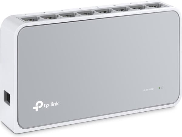 TP-Link TL-SF1008D Unmanaged Fast Ethernet (10/100) Hvid