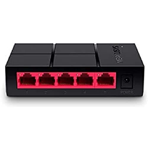 Mercusys 5-portars 10/100/1 000 Mbps Desktop Switch Svart