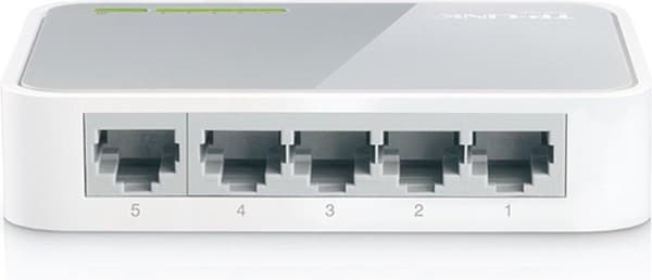 TP-Link TL-SF1005D V15 nätverksswitch Managed Fast Ethernet (10/100) Vit
