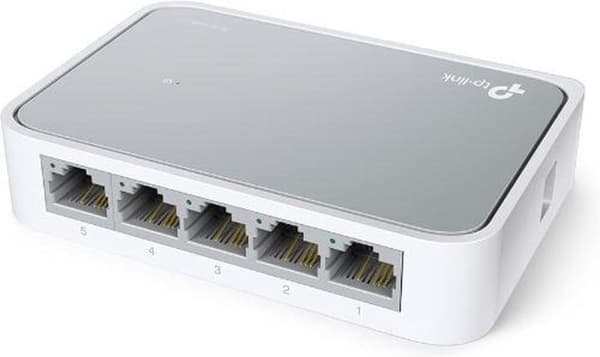 TP-Link TL-SF1005D V15 nätverksswitch Managed Fast Ethernet (10/100) Vit