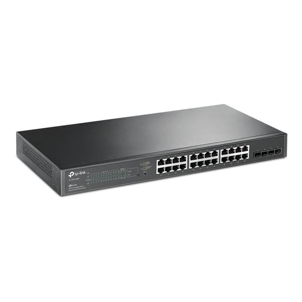 TP-LINK TL-SG2428P - Nätverksswitch - PoE - Svart