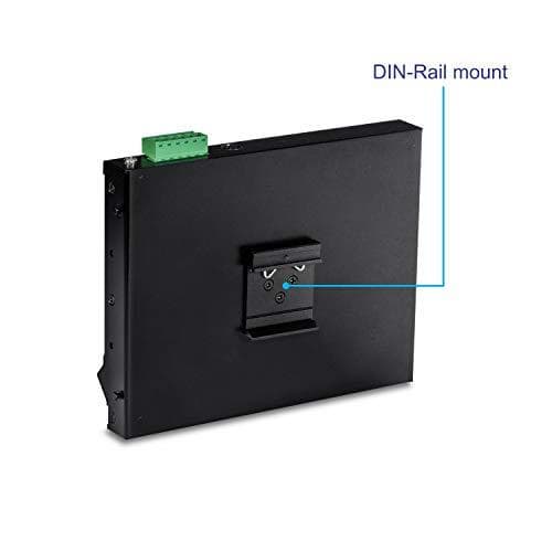 TRENDnet TI-PG80F - Industriell - switch - ohanterad - 8 x 10/100/1000 (PoE+) - DIN-skena monteringsbar, väggmonterbar - PoE+ (200 W)