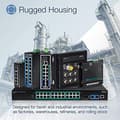 Miniatyrbild 4 av 6: TRENDnet TI-PG80F - Industriell - switch - ohanterad - 8 x 10/100/1000 (PoE+) - DIN-skena monteringsbar, väggmonterbar - PoE+ (200 W)