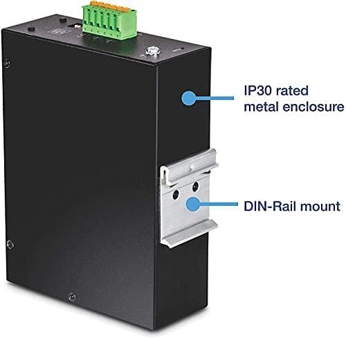 TRENDnet TI-G642i 6-porttinen hallittu DIN-kiskon L2 teollisuusgigabitin kytkin, 4 gigabitin porttia, 2 SFP-paikkaa, IP30, Vlan, Qos, Lacp, STP/Rstp,