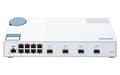 Miniatyrbild 2 av 9: QNAP QSW-M408S - Switch - hanterad - 8 x 10/100/1000 + 4 x 10 Gigabit SFP+ - Desktop