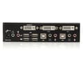 Miniatyrbild 3 av 4: StarTech.com 2-ports DVI USB KVM-switch med ljud och USB 2.0-hubb