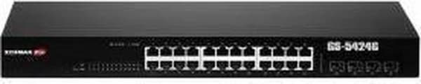 Edimax GS-5424G verkkokytkin Hallittu Gigabit Ethernet (10/100/1000) 1U musta