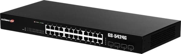 Edimax GS-5424G verkkokytkin Hallittu Gigabit Ethernet (10/100/1000) 1U musta