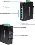 Miniatyrbild 2 av 6: Trendnet TI-PG50 Network Switch Managed Gigabit Ethernet (10/100/1000) Black Power over Ethernet (PoE) (TI-PG50)