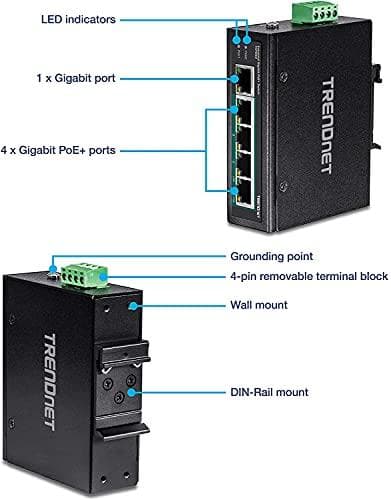 Trendnet TI-PG50 Network Switch Managed Gigabit Ethernet (10/100/1000) Black Power over Ethernet (PoE) (TI-PG50)