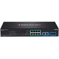 Miniatyrbild 2 av 5: TRENDnet TPE 3012LS - Switch - Smart - 8 x 10/100/1000 (PoE+) + 2 x combo Gigabit SFP - rackmonterbar - PoE+ (110 W)