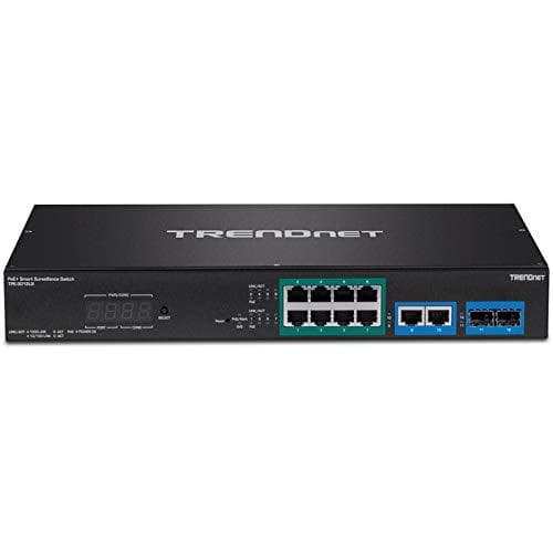 TRENDnet TPE 3012LS - Switch - Smart - 8 x 10/100/1000 (PoE+) + 2 x combo Gigabit SFP - rackmonterbar - PoE+ (110 W)