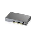 Miniatyrbild 3 av 8: Zyxel GS1350-12HP - Switch - Smart - 8 x 10/100/1000 (PoE+) + 2 x 10/100/1000 (upplänk) + 2 x Gigabit SFP (upplänk) - Desktop, rackmonterbar - PoE+ (1