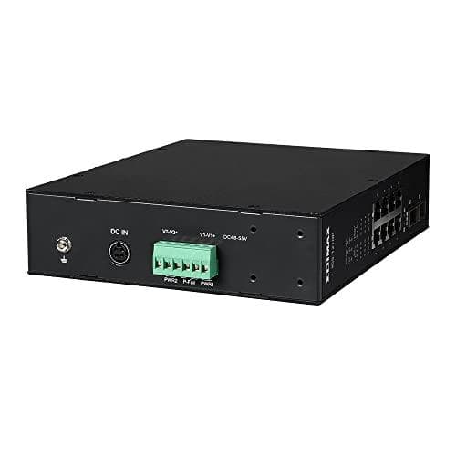Edimax IGS-1210P - Switch - 8 x 10/100/1000 (PoE+) + 2 x Gigabit SFP - DIN-skena monteringsbar, väggmonterbar - PoE+ (240 W) (IGS-1210P)