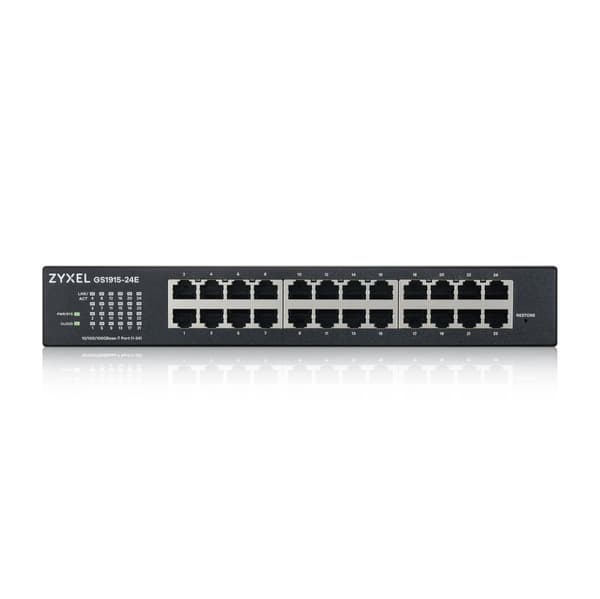 ZYXEL GS1915-24E 24-porttinen GbE Smart Switch NebulaFlex telinekiinnitys ilman tuuletinta (GS1915-24E-EU0101F)