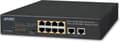 Miniatyrbild 3 av 4: PLANET GSD-1008HP Network Switch Unmanaged Gigabit Ethernet (10/100/1000) Power over Ethernet (PoE) 1U Blå