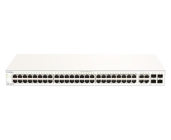 D-Link Nuclias -pilvihallittu DBS-2000-52 - Kytkin - 48 x 10/100/1000 + 4 x Combo SFP (DBS-2000-52)