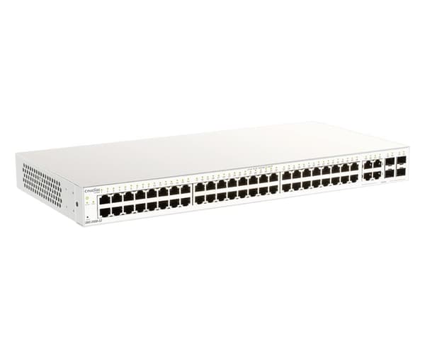 D-Link Nuclias -pilvihallittu DBS-2000-52 - Kytkin - 48 x 10/100/1000 + 4 x Combo SFP (DBS-2000-52)
