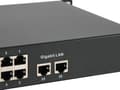 Pikkukuva 3 / 6: LevelOne FGP-2601W150 - Kytkin - 24 x 10/100 (PoE+) + 2 x 10/100/1000 - Pöytäkone, telineeseen asennettava - PoE+ (FGP-2601W150)