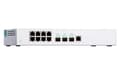 Miniatyrbild 4 av 9: QNAP QSW-308-1C - Switch - Ohanterad - 2 x 10 Gigabit SFP+ + 1 x C 10G-bitars SFP+ + 8 x 10/100/1000 - Desktop