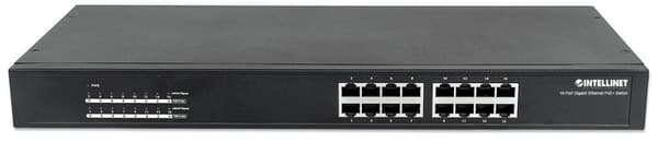Intellinet 560993 nätverksswitch Unmanaged L2 Gigabit Ethernet (10/100/1000) Power over Ethernet (PoE) 1U Svart