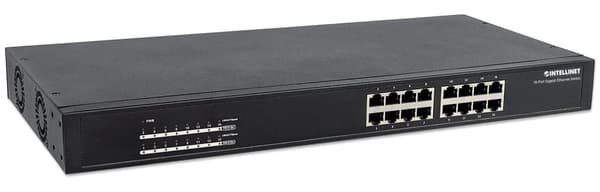 Intellinet 560993 nätverksswitch Unmanaged L2 Gigabit Ethernet (10/100/1000) Power over Ethernet (PoE) 1U Svart