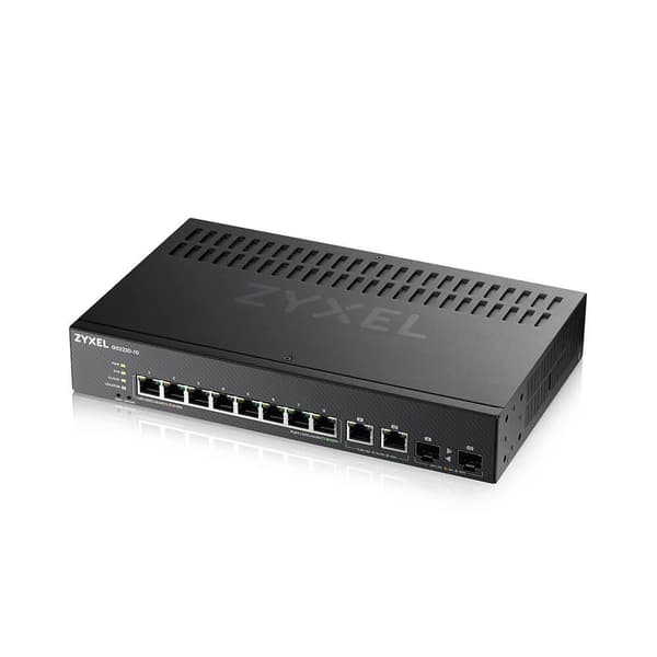 Zyxel GS2220-10 - Switch - hanterad - 8 x 10/100/1000 + 2 x Combo Gigabit SFP - rackmonterbar, väggmonterbar