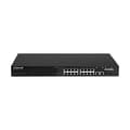 Miniatyrbild 2 av 3: Edimax GS-5216PLC - Switch - Smart - 16 x 10/100/1000 + 2 x combo Gigabit SFP/RJ-45 (upplänk) - rackmonterbar - PoE+ (280 W) (GS-5216PLC)