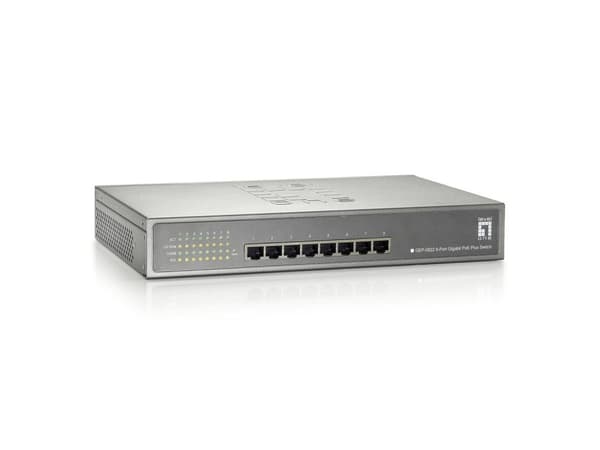 LevelOne GEP-0822 Gigabit Ethernet (10/100/1000) Grå Power over Ethernet (PoE)