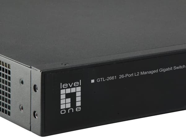 LevelOne GTL-2661 Managed L2 Gigabit Ethernet (10/100/1000) Black Power over Ethernet (PoE)