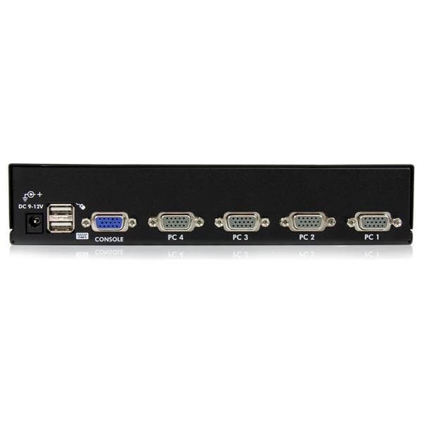 StarTech.com 4-portars VGA / USB KVM-switch - 4-portars VGA KVM-switch med OSD - KVM-switch - USB - 4 x KVM-port(ar) - 1 lokal användare - Desktop (SV