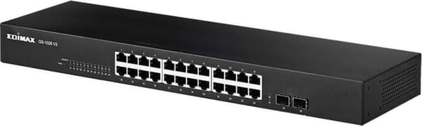 EDIMAX GS-1026 V3 netværksswitch 24 + 2 porte 10/100/1000 MBit/s