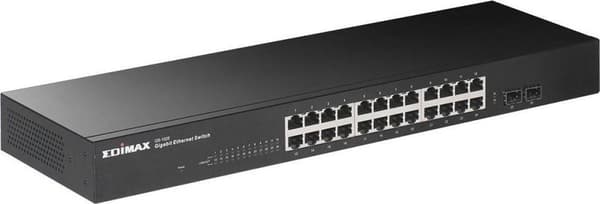 EDIMAX GS-1026 V3 netværksswitch 24 + 2 porte 10/100/1000 MBit/s