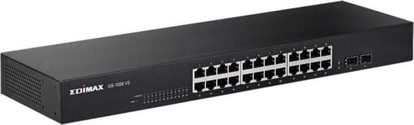 EDIMAX GS-1026 V3 netværksswitch 24 + 2 porte 10/100/1000 MBit/s