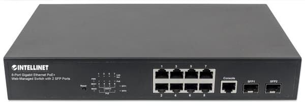 Intellinet 561167 netværksswitch Managed Gigabit Ethernet (10/100/1000) Power over Ethernet (PoE) Sort