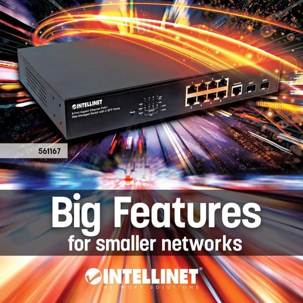 Intellinet 561167 netværksswitch Managed Gigabit Ethernet (10/100/1000) Power over Ethernet (PoE) Sort