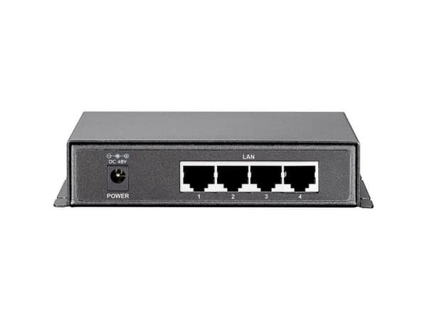 Level One GEP-0520 4-porttinen Gigabit PoE 1-porttisella työpöytäkytkimellä (sisältää virtalähteen)