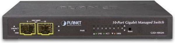 PLANET GSD-1002M Network Switch Managed L2/L4 Gigabit Ethernet (10/100/1000) Power over Ethernet (PoE) Blå