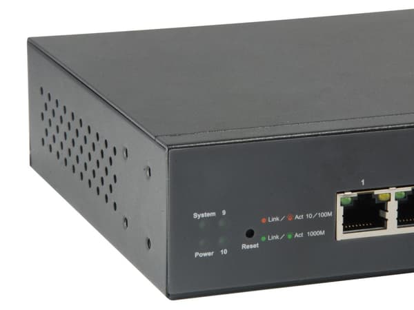 LevelOne GEP-1051 - Kytkin - Smart - 8 x 10/100/1000 (PoE+) + 2 x Gigabit SFP - Pöytäkone, telineeseen asennettava - PoE+ (70 W) (GEP-1051)