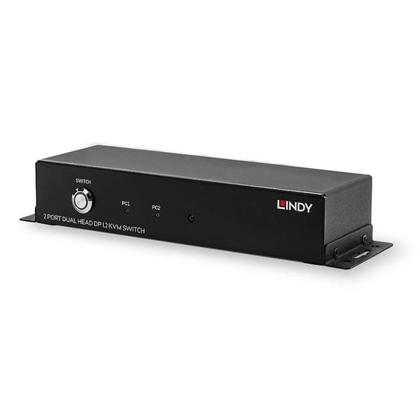 Lindy - KVM/Audio/USB switch - 2 x KVM/Audio/USB - 1 lokal bruger - Desktop (39306)