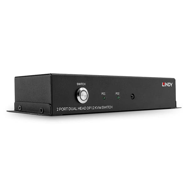 Lindy - KVM/Audio/USB switch - 2 x KVM/Audio/USB - 1 lokal bruger - Desktop (39306)