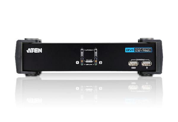 ATEN CubiQ CS1762A - KVM/ljudswitch - USB - 2 portar - 1 lokal användare - extern (CS1762A)