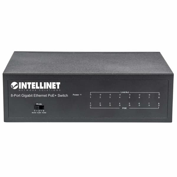 Intellinet 561204 netværksswitch Managed Gigabit Ethernet (10/100/1000) Power over Ethernet (PoE) Sort