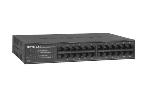 Netgear GS324 - Netværksswitch - Uadministreret - 24 porte