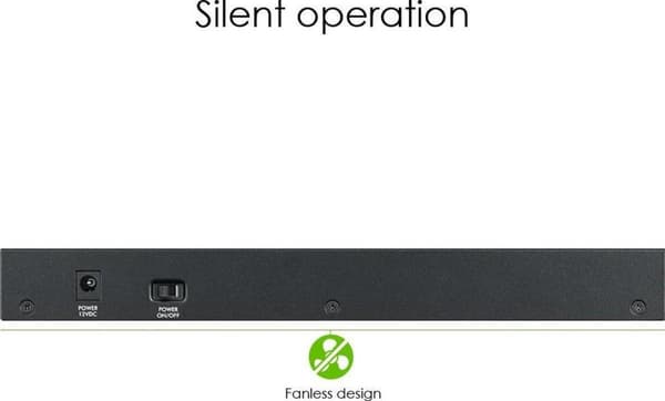 Zyxel GS1900-8 8-portars Gigabit Smart Managed Switch - fläktlös design