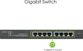 Miniatyrbild 2 av 9: Zyxel GS1900-8 8-portars Gigabit Smart Managed Switch - fläktlös design