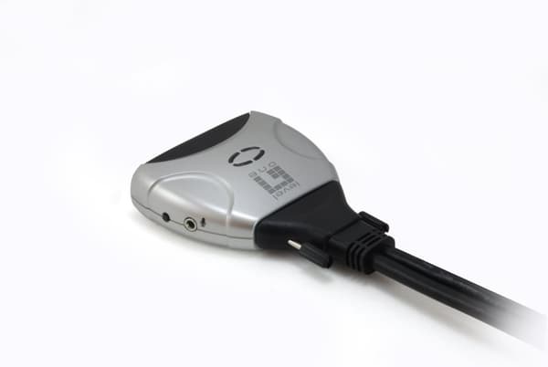 LevelOne KVM-0260 - KVM/Audio-kytkin - USB - 2 porttia (KVM-0260) musta, Harmaa