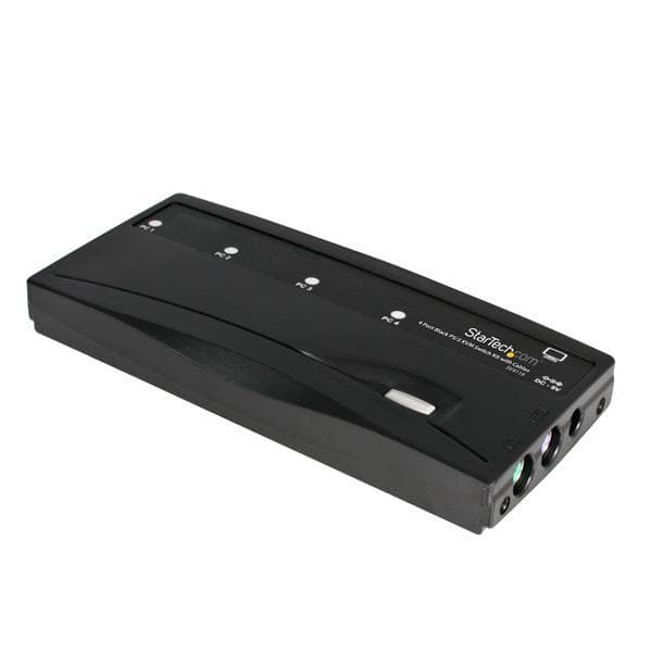 StarTech.com StarView 4-porttinen VGA / PS/2 KVM-kytkin - PS/2 KVM-kytkin sis. Kaapeli - 4-porttinen pöytäkoneen KVM-kytkin 1 x PS/2 ja 4 x VGA-liitin