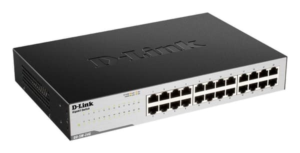 D-Link GO-SW-24G - kytkin - hallitsematon - 24 x 10/100/1000 - pöytäkone (GO-SW-24G/E)